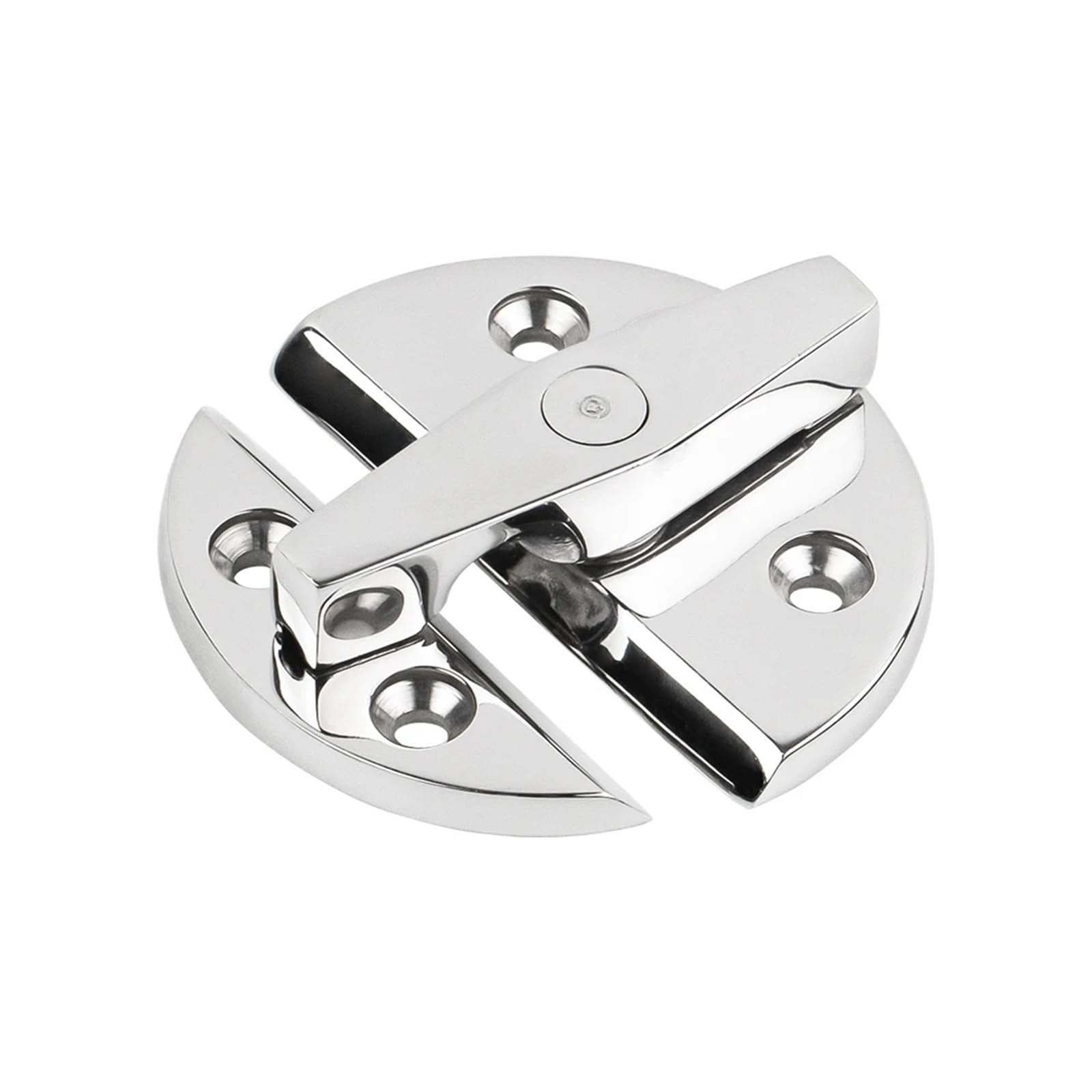 Loquet rond à ouverture 180° en acier inoxydable 316 pour coffre de rangement