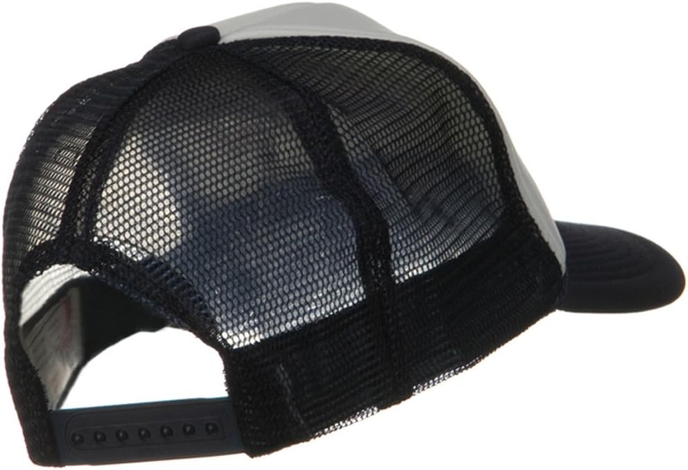 OTTO Two Tone Polyester 5 Panel Foam Front Mesh Back Cap - Navy White - Image 3