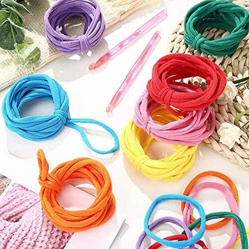 Allazon 362PCS Loom Potholder Loops Weaving Craft Loom Loops, Weaving Loom Kit, 12 Colors Potholder Loops with Crochet Hook for DIY Crafts Supplies