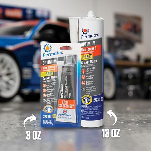 Miniatura 7 de Permatex 27036 Optimum, formador de juntas, color gris, 3.35 onzas, 1 unidad