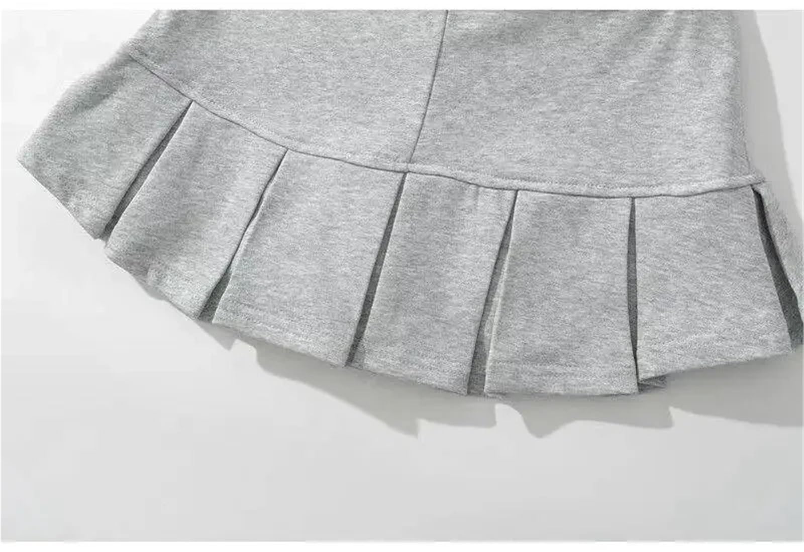 Falda Tenis de poliéster con Pliegues Anchos y Cintura Baja