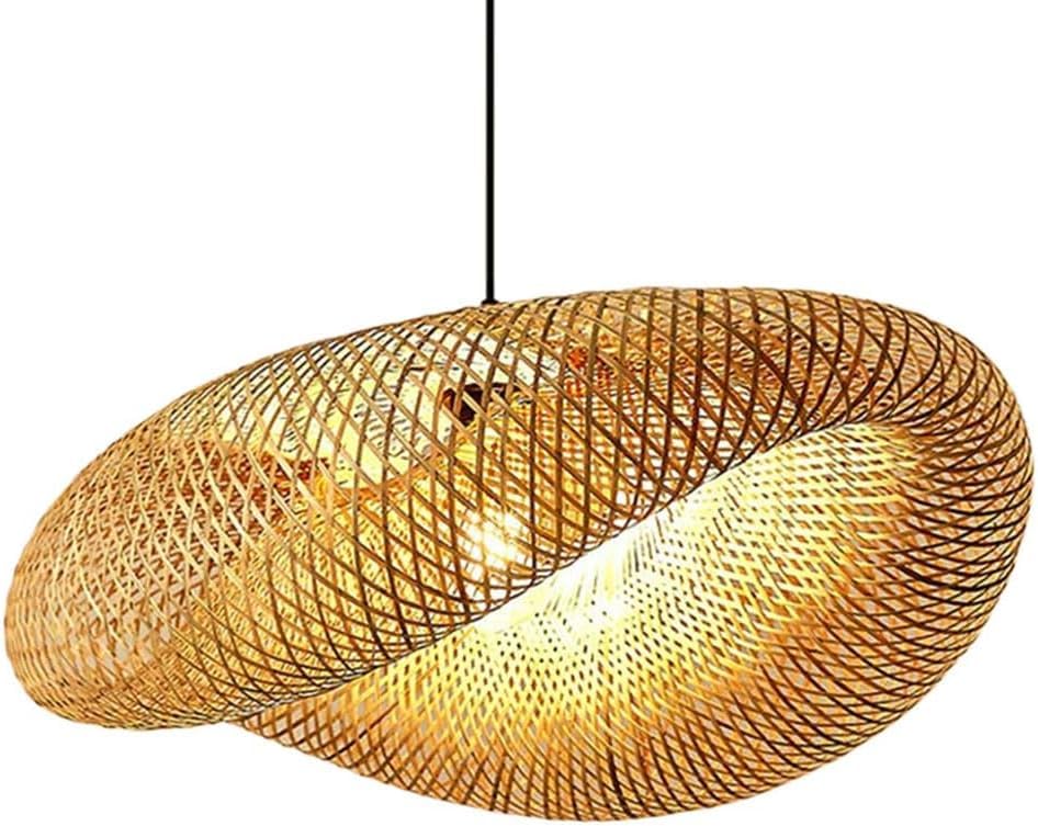 Abat-jour creux en bambou pour en finir avec les lumières agressives grâce à l'osier naturel