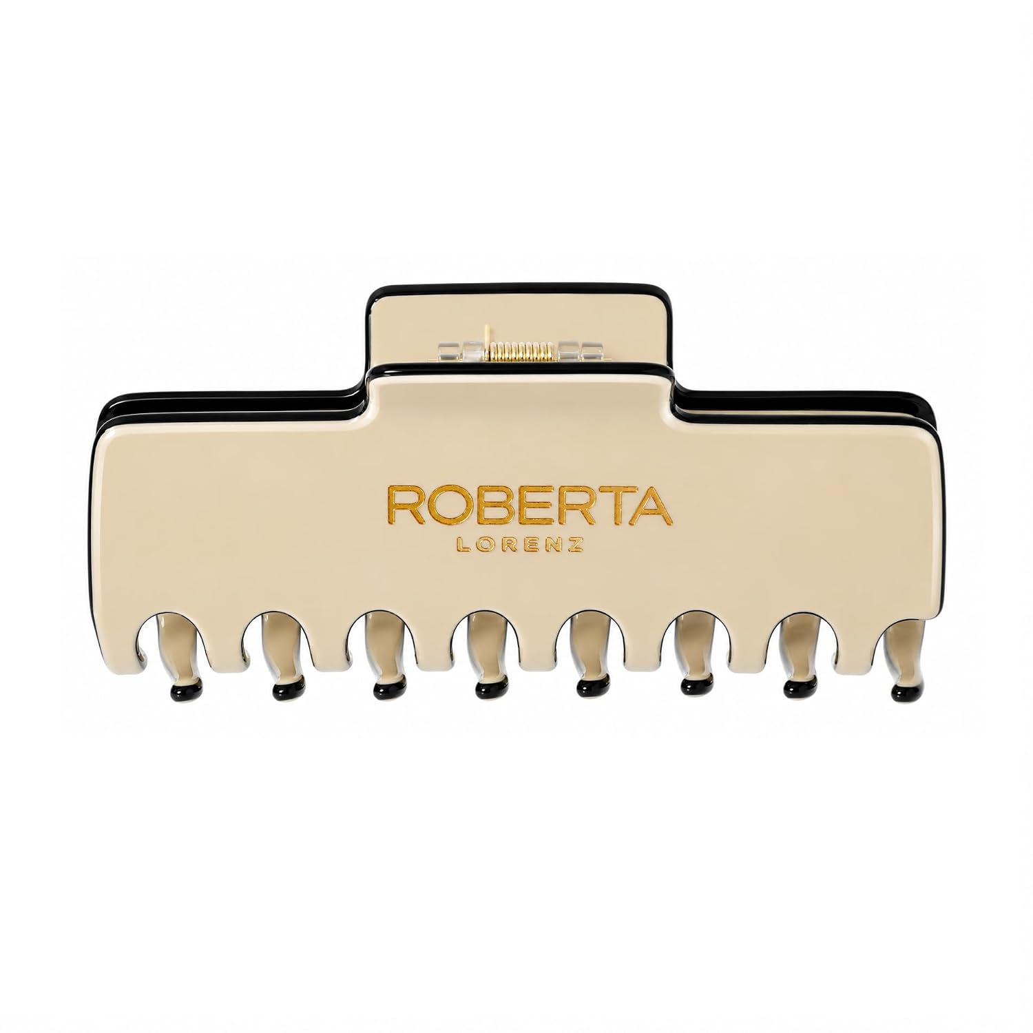 Acetate Hair Claw Clip – Large 4 Inch Strong Hold No-Slip Jaw Clip for Thick Hair, Made of Premium Quality Cellulose Acetate (Beige)