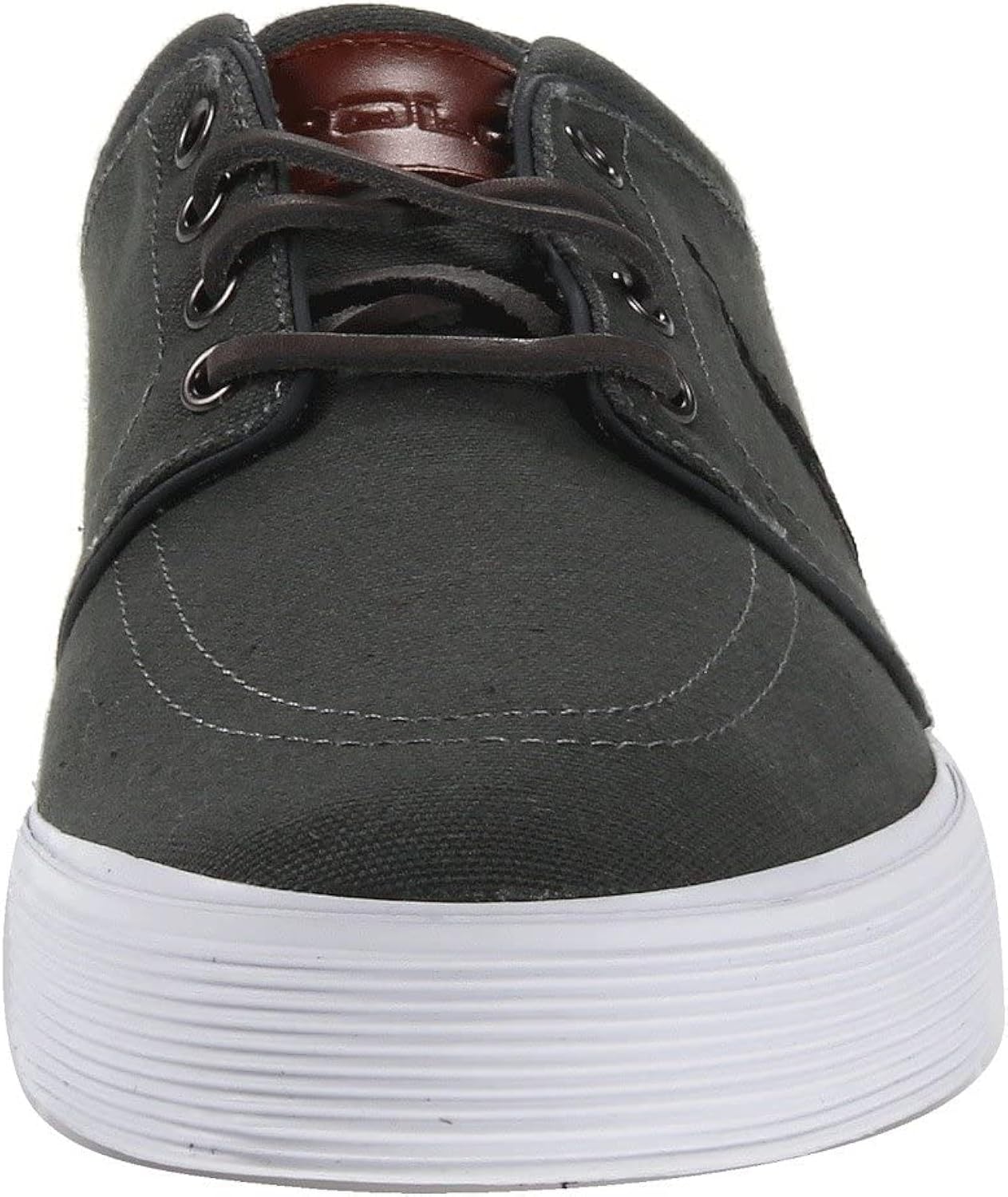 POLO RALPH LAUREN Faxon Low-Top Canvas Sneaker 10.5 Deep Grey/Polo Black