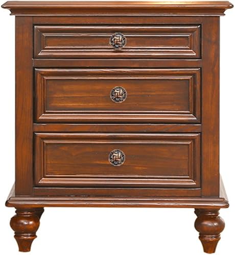 Miniatura 5 de Tiradores de cajones antiguos de forma redonda para armario, cajón, puerta, cocina, paquete de 10 unidades (bronce rojo)