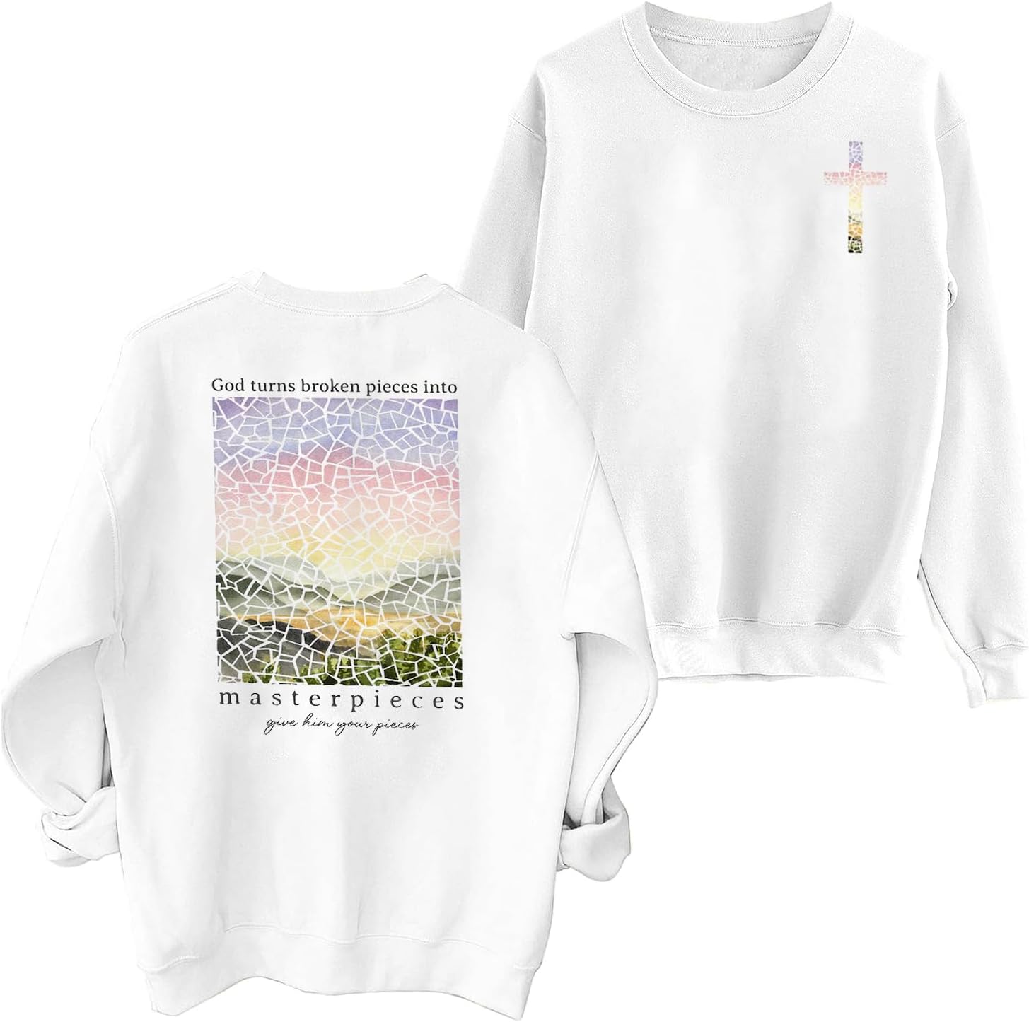 FASHGL Christian Sweatshirt Women Bible Verse Trinidad and Tobago