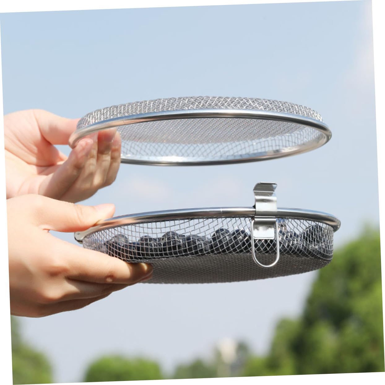 Panier de Lave-vaisselle en Acier Inoxydable, Structure en Maille, Lot de 2, Rangement pour Petits Ustensiles et Couverts Cuisine