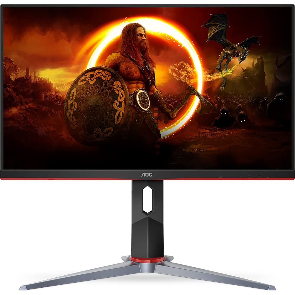 Monitor Gamer AOC HERO Z 240Hz 0 5ms IPS G-Sync Compatible - 24G2Z PretaVermelho