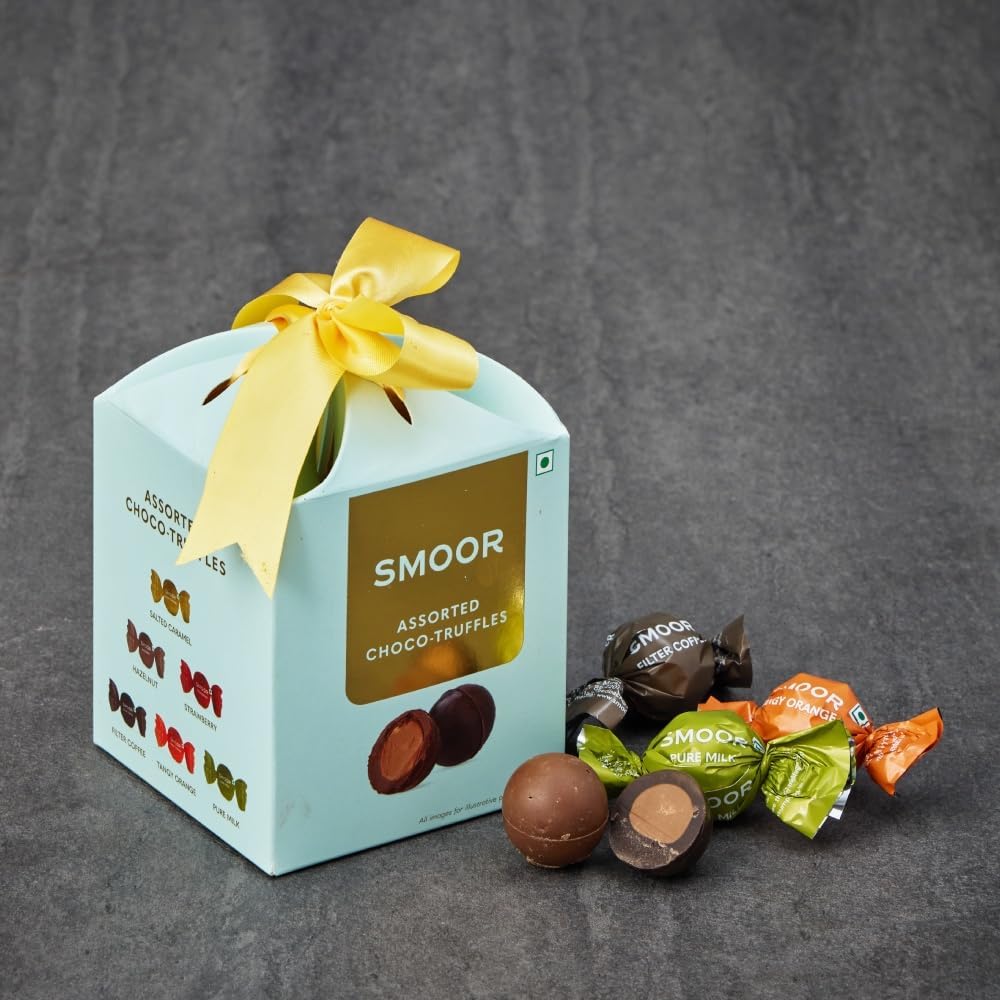 Assorted Choco Truffles Box Of 16 |Premium Chocolate Gift Box|Luxury Gift Hamper For Festive, Birthday,Anniversary, & Special Occasions | (244 Gram)