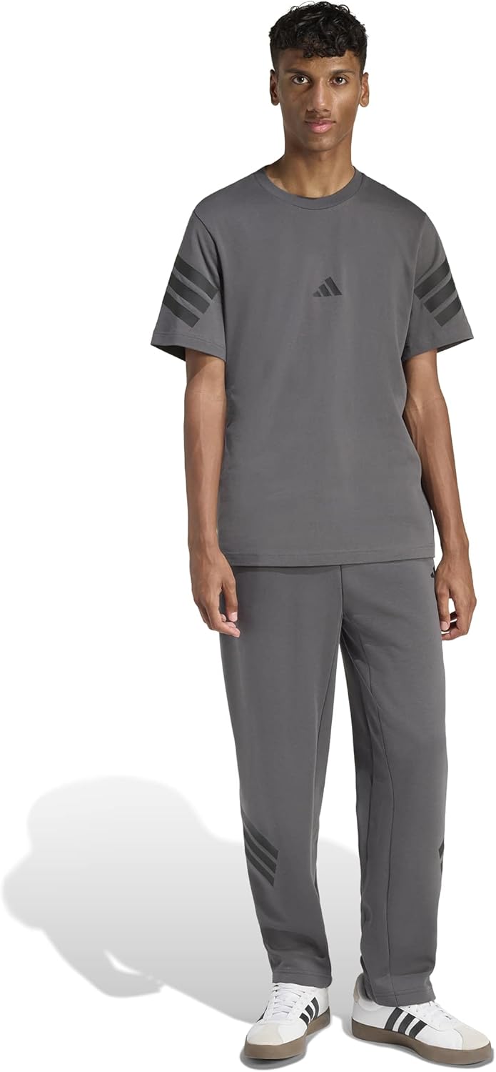 adidas Mens Future Icon 3-Stripes Open Hem Pants - Image 2