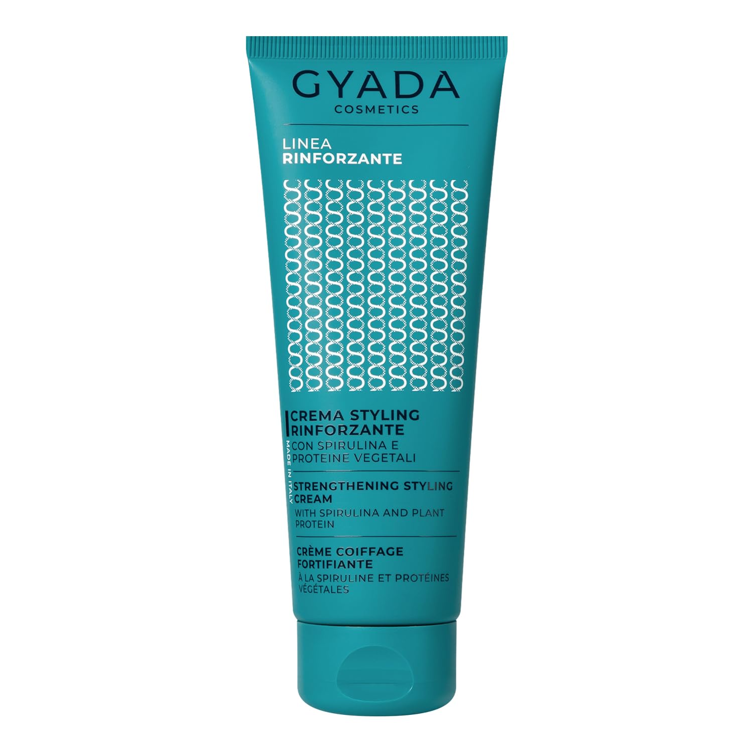 Gyada Cosmetics, Crema Styling Rinforzante, Per Capelli Ricci, Mossi E Lisci, Disciplinante E Protettiva, Effetto Lucidante, Con Spirulina E Proteine Vegetali, Senza Risciacquo, 125 Ml - 4
