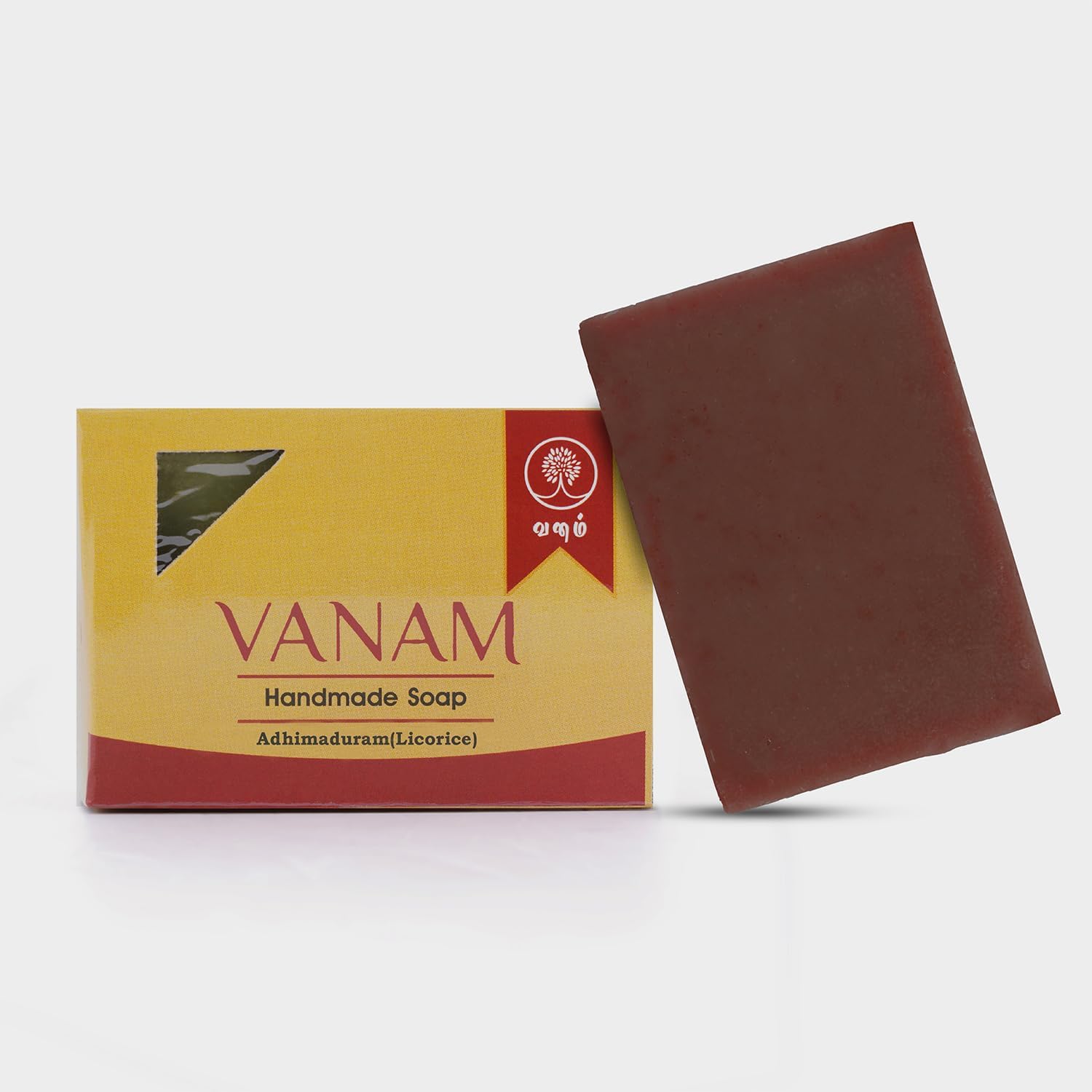 Handmade Herbal Adhimadhuram (Licorice | Mulethi | Yashimadhu | Liquorice | Glycyrrhiza glabra) Bath Soap_Set of 3