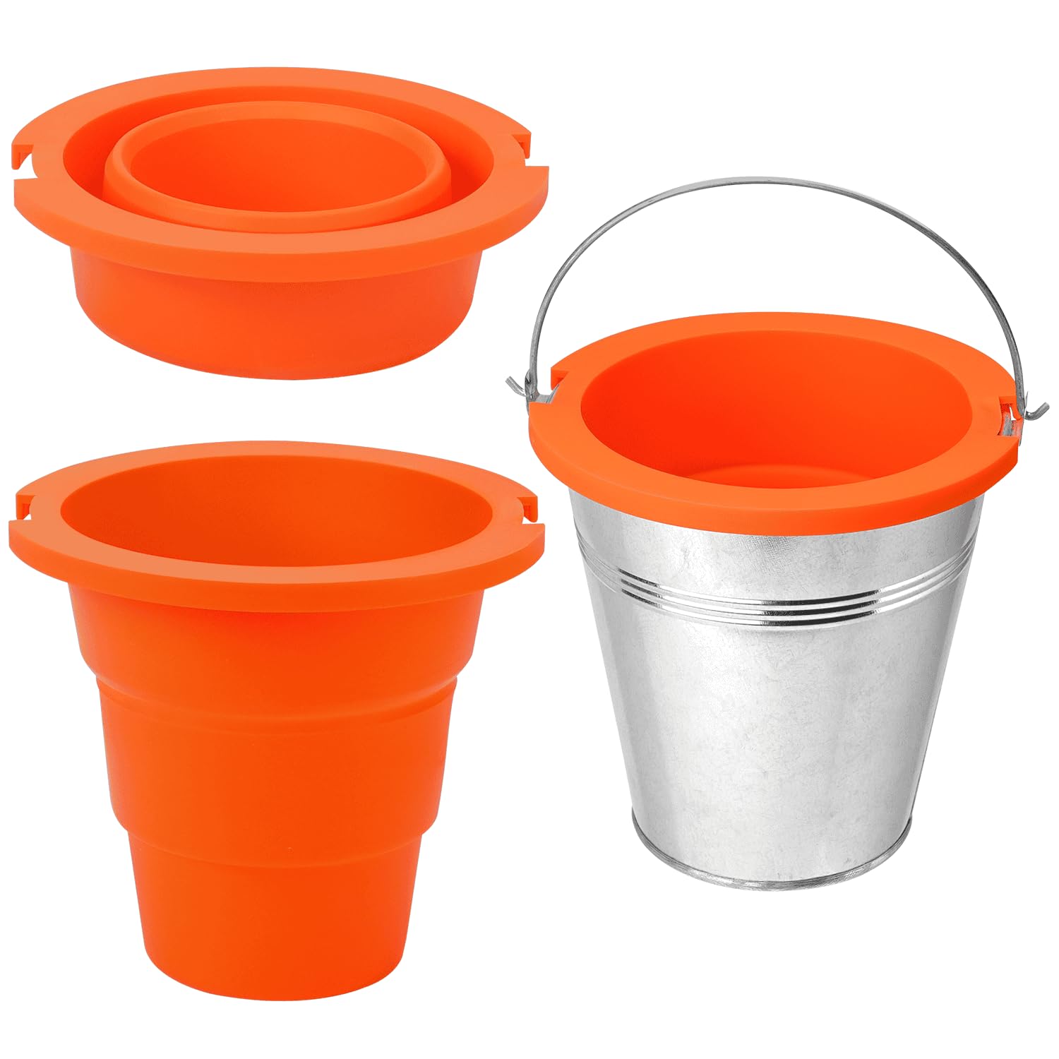 NUPICK2-Pack Silicone Graese Bucket Liners for Traeger Pro Series 575/780, 22/34 Series, Ironwood 650/885 Grills, Compatible for Pit Boss Grills 67292 Foil, Oklahoma Joe's 9518545P06, Z Grill Bucket