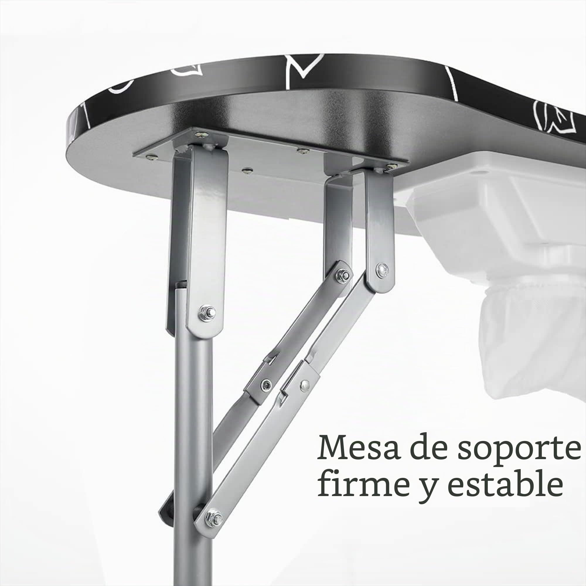 Leibau35 'l manicura plegable y transpirable manicura manicura estación de trabajo Salón Spa con Luz LED USB amplificada, aspiradora de ventilador, esponja, bolso