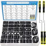 TWCC 32 Size 1440 Pcs O Rings Assortment Kits Metric Nitrile NBR Rubber Washer with Pick and Hook...