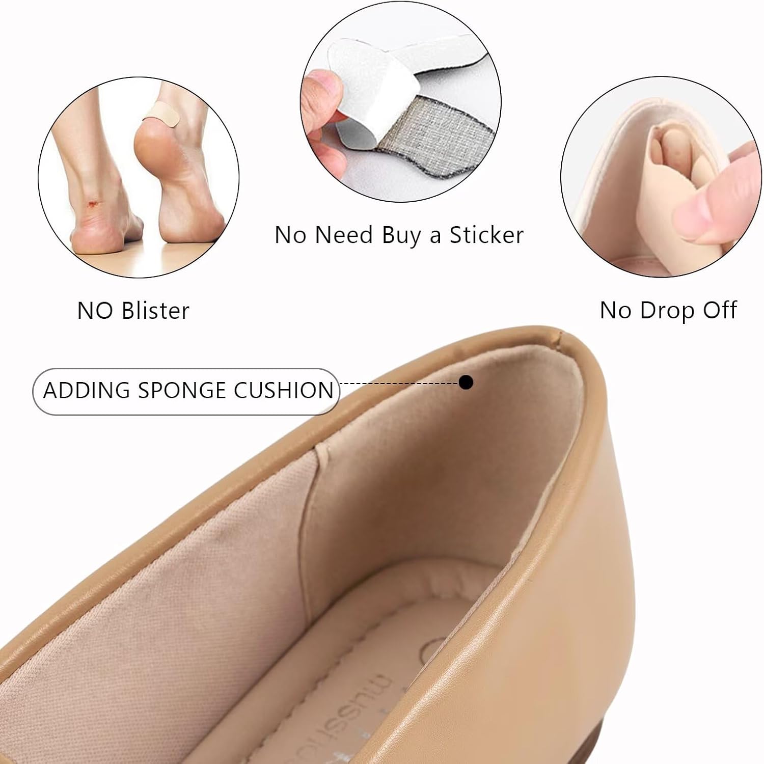 MUSSHOE Pointed Toe Women Flats：Slip-on Loafers Shoes：Comfortable Dressy Casual Business Office Ballet Flats for Working Women Aged 25-45 All Seasons - Image 4