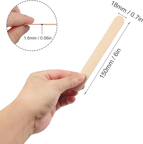 Miniatura 9 de 1800 palitos de paletas de colores, 4.5 pulgadas, palos de madera de color arcoíris, palitos de paleta para manualidades, suministros de arte,