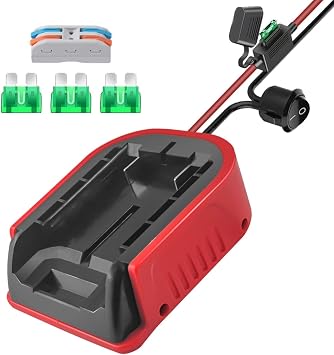 for Bauer 20V Battery Adapter,for Power Wheels Adaptor,DIY Converter for Bauer 20V Battery Power Station,Battery Conversion Kit with Switch