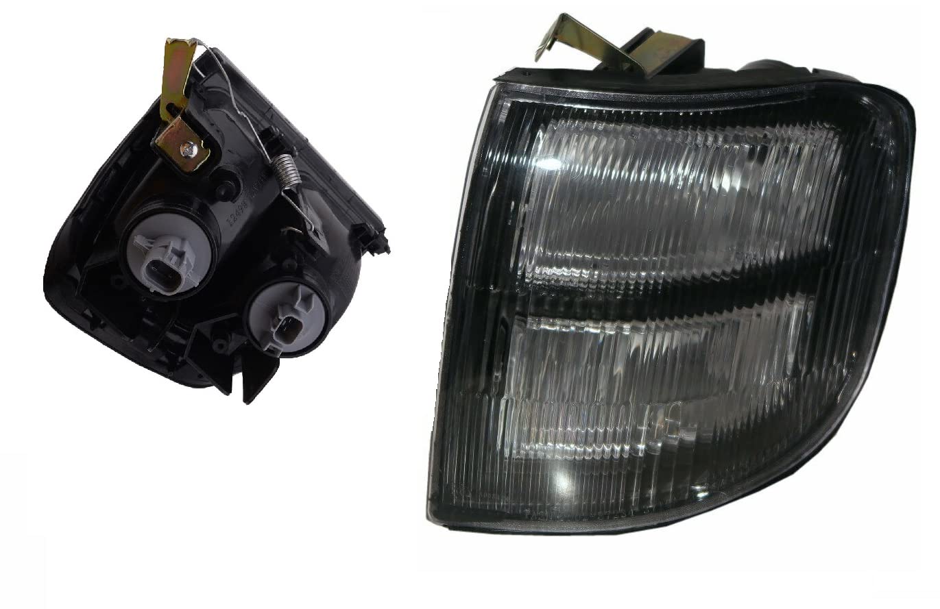 Set 2 Fanale Fanalino Freccia Anteriore Destro e Sinistro Per Pajero II da 1997 a 1999 Luce Posizione Indicatore Di Direzione Lampeggiatore Lato Guidatore Passeggero