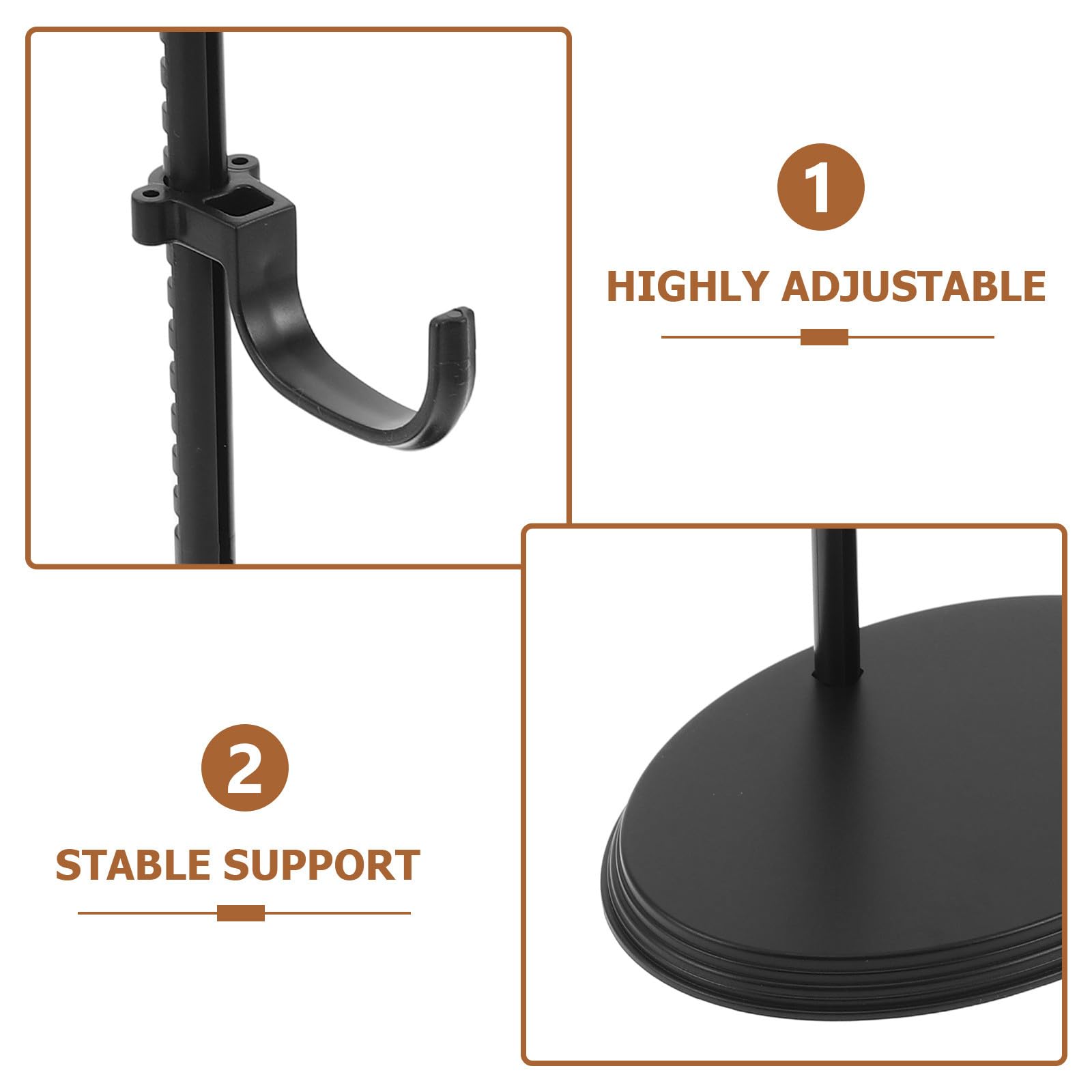 Toyvian 20pièces Support De Figurines Ajustable Lot De Présentoirs Pour Modèles Et Jouets Base Stable Pour Figurines Et Maquettes
