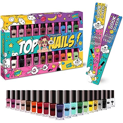Juego de 20 Botellas de Esmalte de Uñas con Caja de Regalo Cover