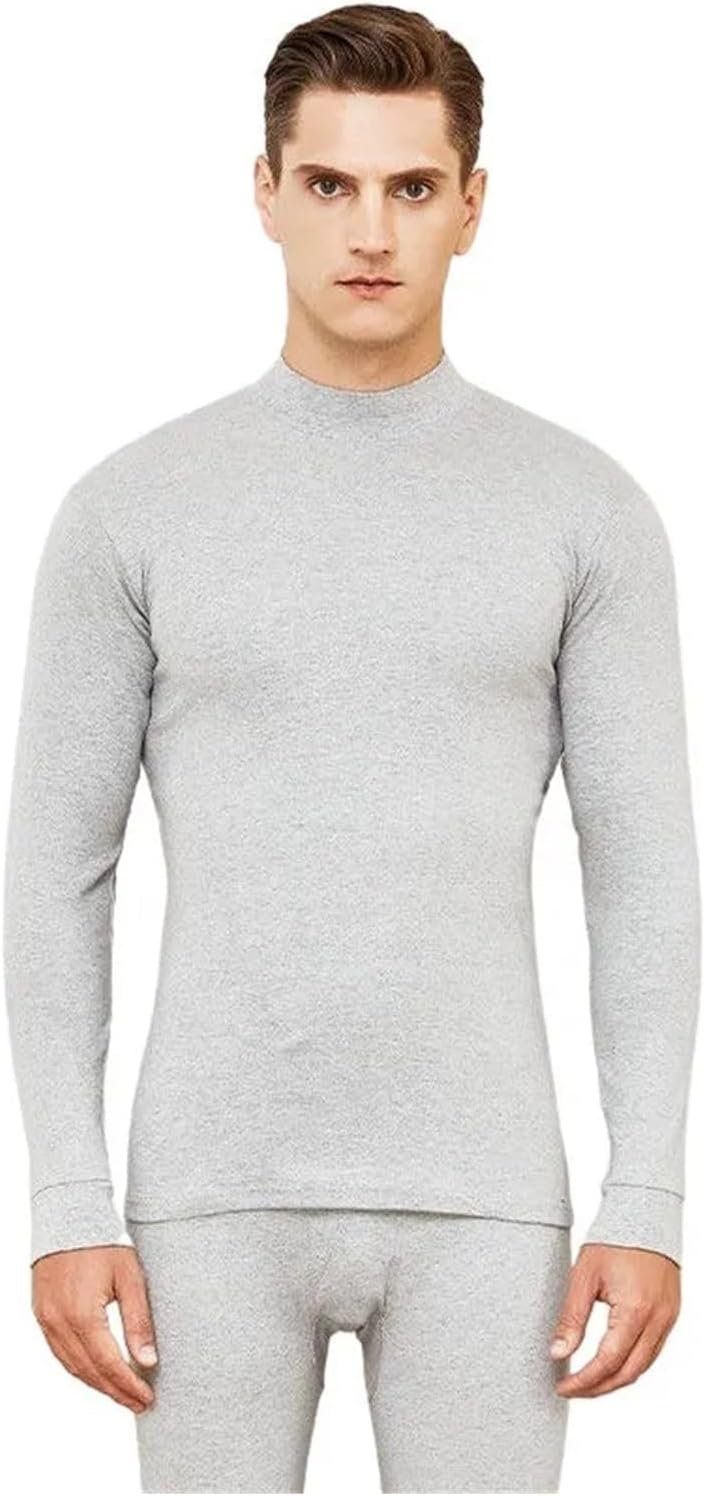 Cotton Long Johns Men Thermal Underwear Sets Thin Undershirt and Underpants
