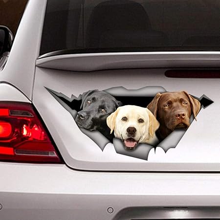 Black lab car stickers Clearance