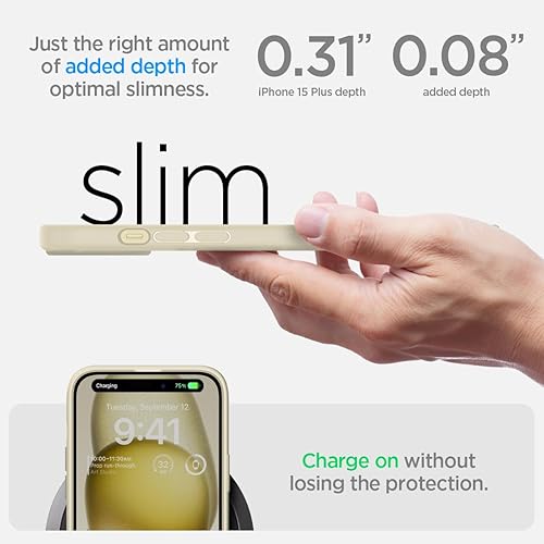 Miniatura 7 de Spigen Funda ultra híbrida diseñada para iPhone 15 Plus (2023), antiamarilleo protección de grado militar - Transparente