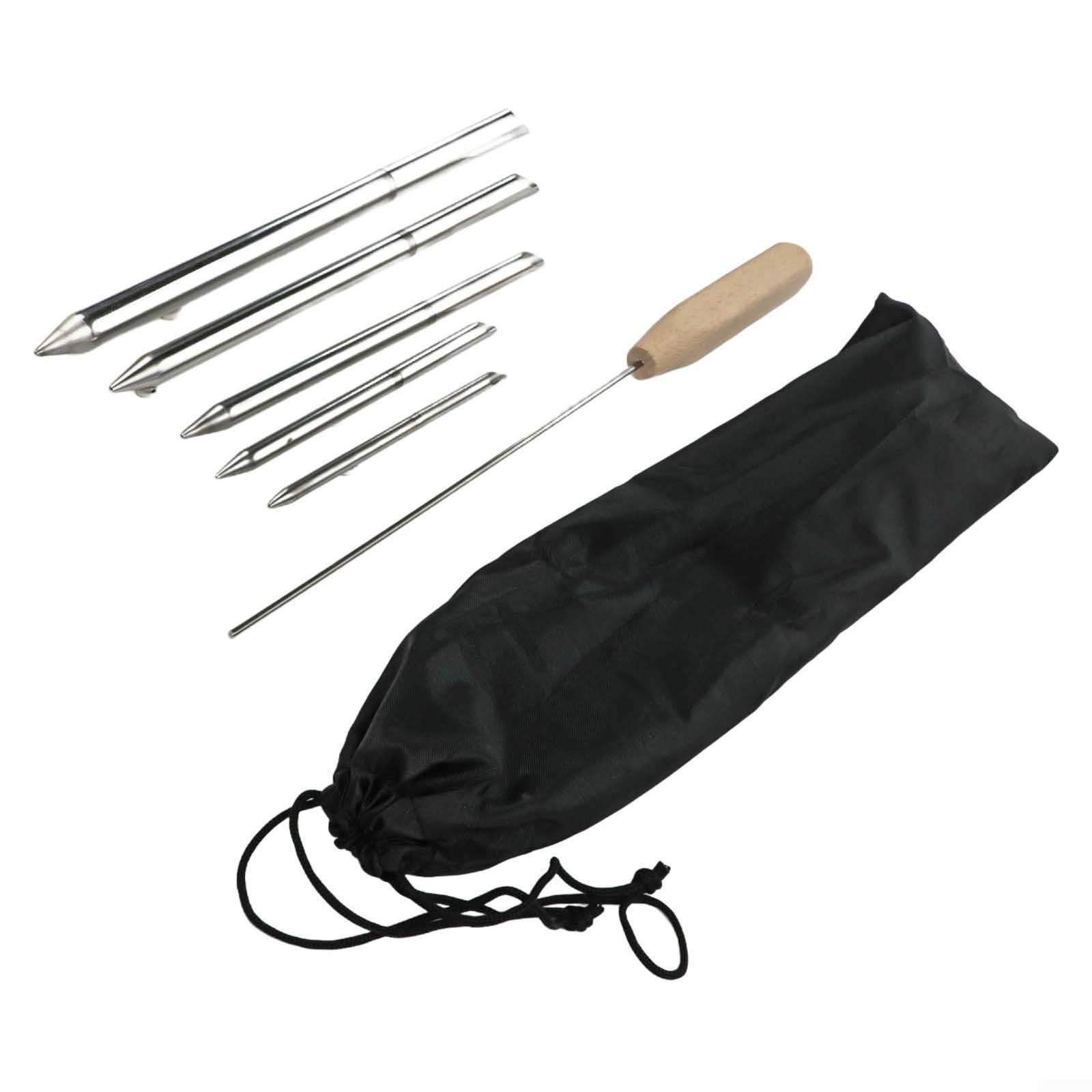 Kit di attrezzi per giunzione di corde Dyneema e corde cave, treccia di 5 dimensioni per Fid Set con asta di spinta in acciaio inossidabile, riparazione e vela
