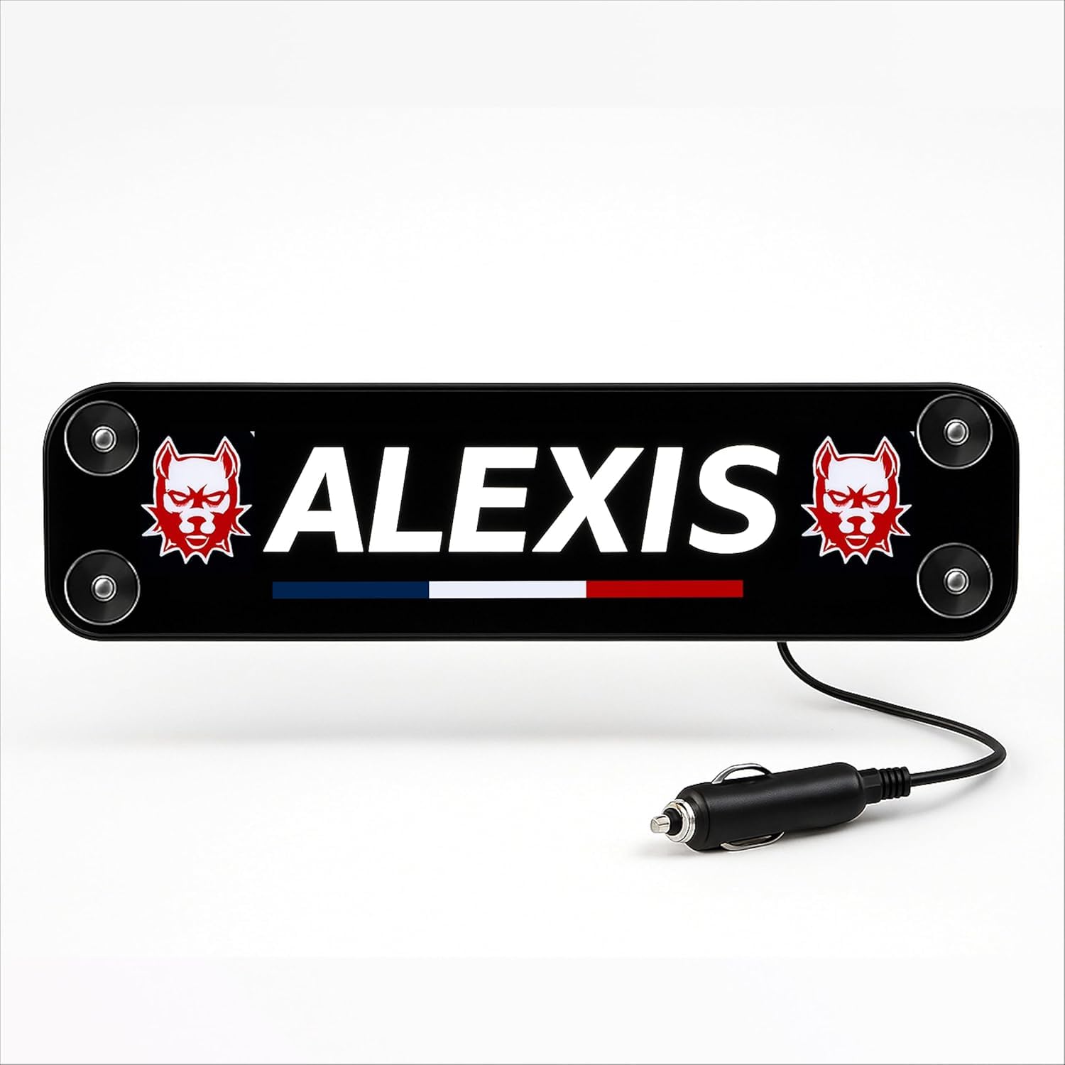 Piastra luminosa cabina camion - nome, messaggio, logo personalizzato - Illuminazione potente LED 5, 12, 24 V - Insegna al neon personalizzabile decorazione interna - Fabbricazione