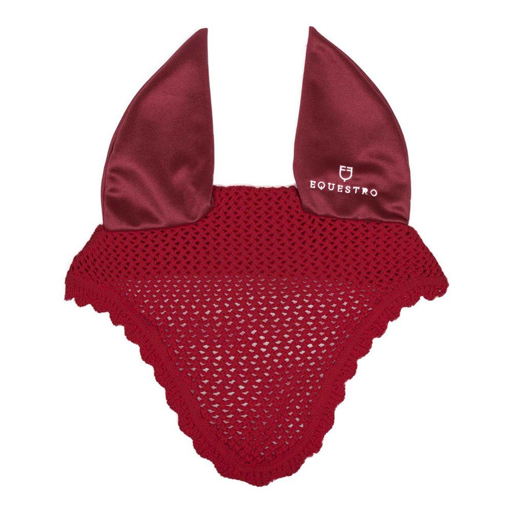 EQUESTRO Bonnet Anti-mouches Cheval – Coton, Attache Bouche, Taille Unique, Disponible En Plusieurs Couleurs