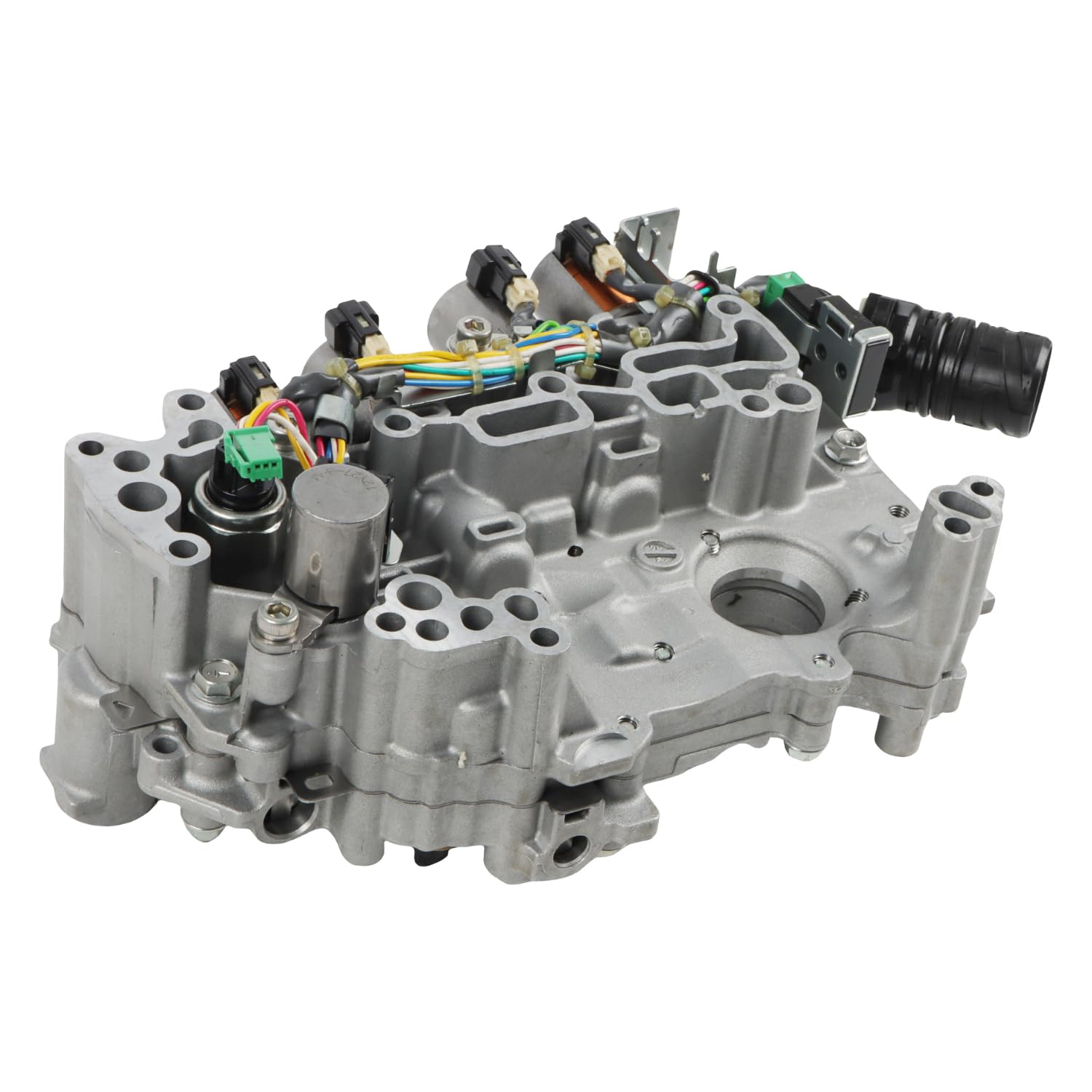 RE0F11A JF015E CVT Transmission Valve Body, Compatible with N-i-s-san Sentra 2013-2019 1.6L 1.8L, Automotive Transmission Valve Body With Solenoid Replaces Part 31705-X428E 31705-X428B