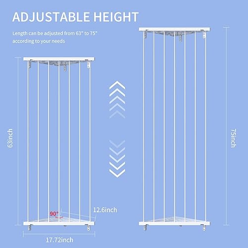 Miniatura 2 de Corner Stuffed Animal Storage Toy Organizer - Kids Room Stuffed Animal Holder Length Adjustable Plushie Toys Shelf - Large Corner Plush Toys Storage