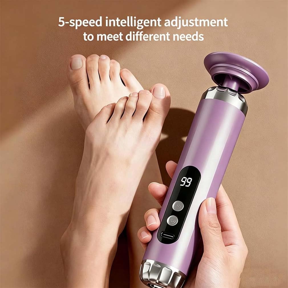 Multifunción Electric Foot Grinder con 5 velocidades, removedor de callos eléctrico, recargable, recargable, juego de pedicura para el cuidado de los pies eléctrico para muertos, piel dura y agrietada