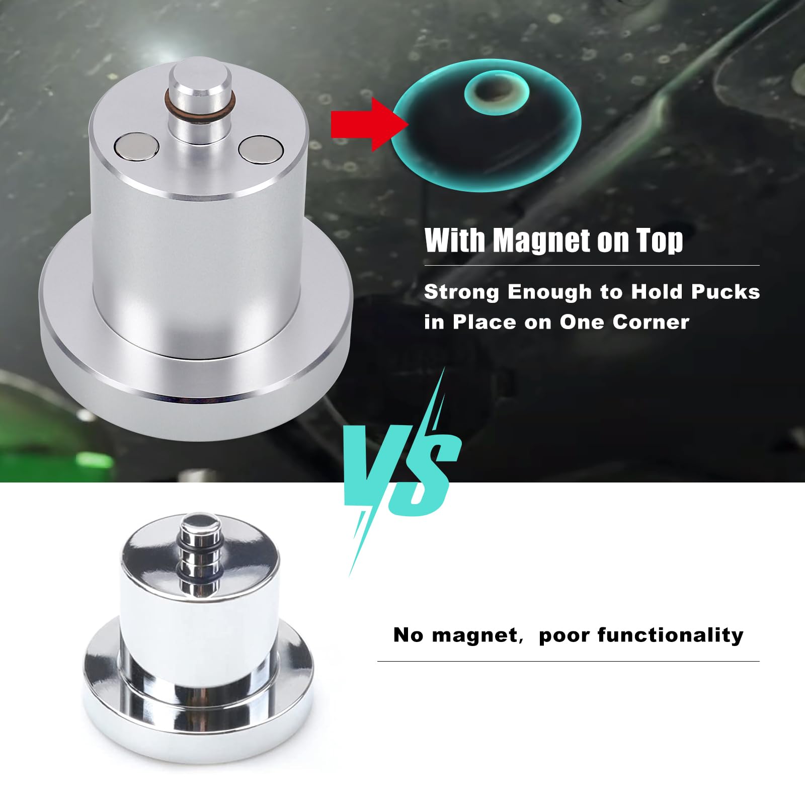 RYANSTAR RACING Aluminum Jack Lifting Jack Pad Lift Point Adapter with Storage Case Compatible with Rivian R1T R1S -4 Pack