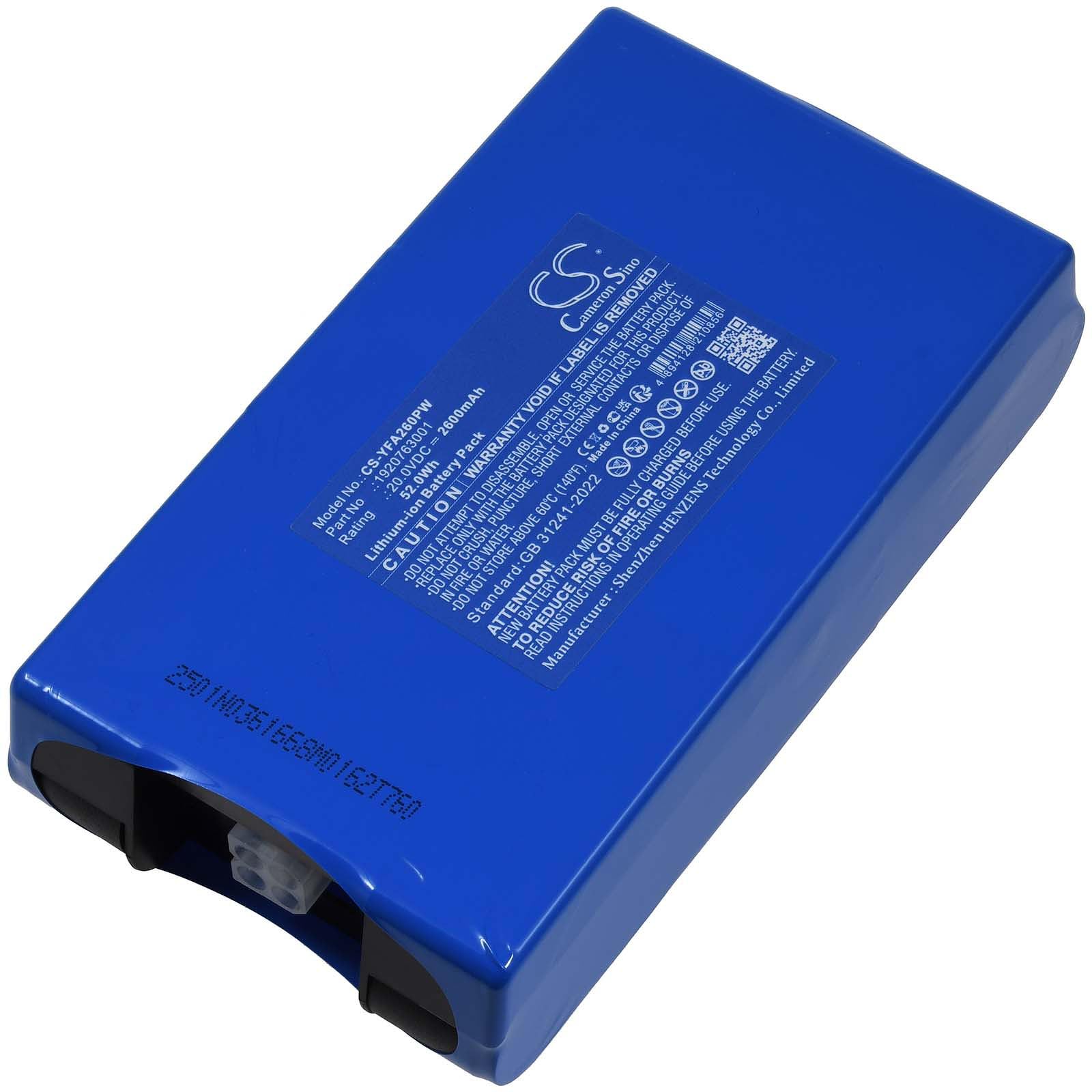 Batterie pour robot tondeuse Yard Force MB 400, 20 V, Li-Ion