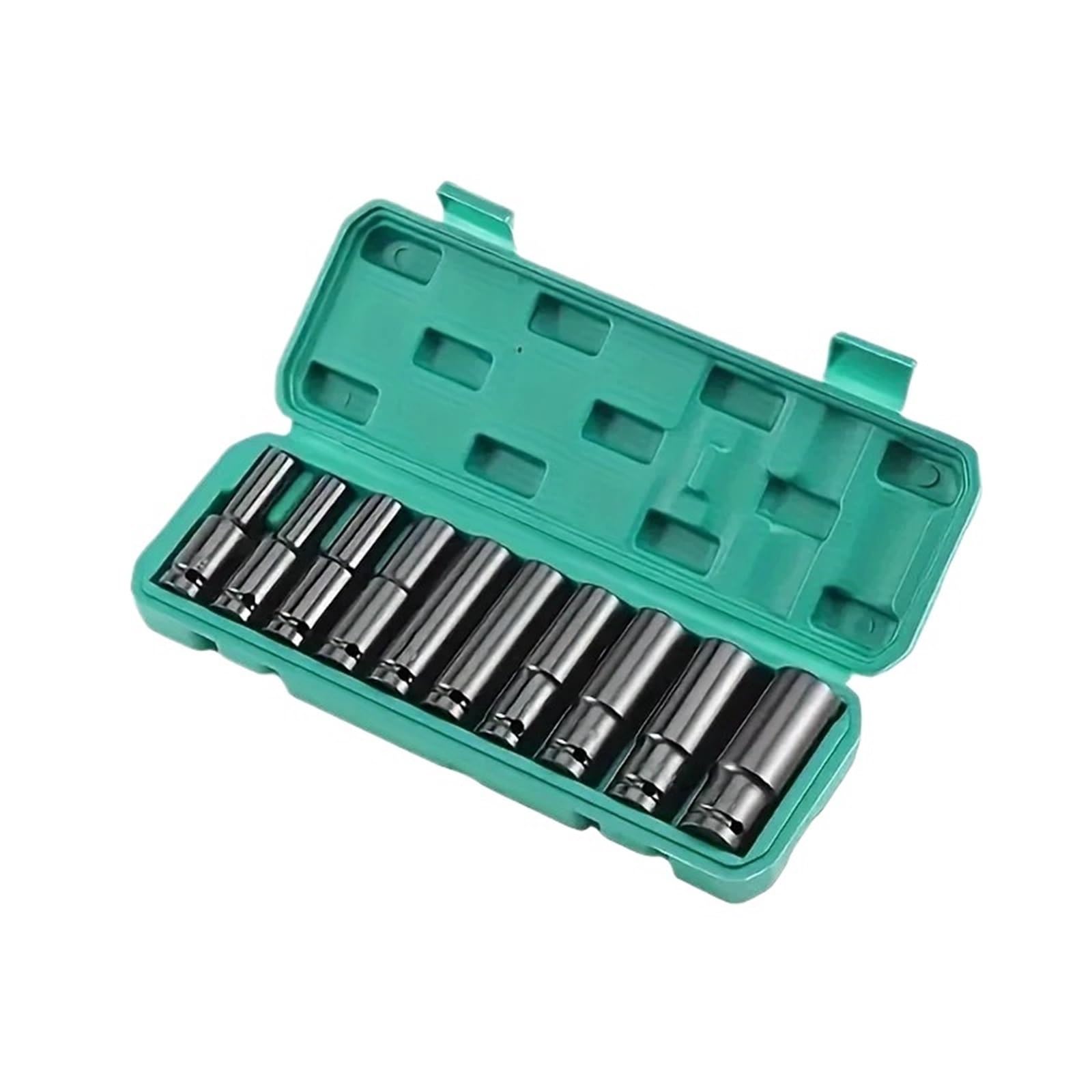 Bussole A Impulsi Utensile for manicotto elettrico da 10 pezzi 1/2 pollice 8-24mm, utensile manuale for adattatore for avvitatore a percussione, set di prese