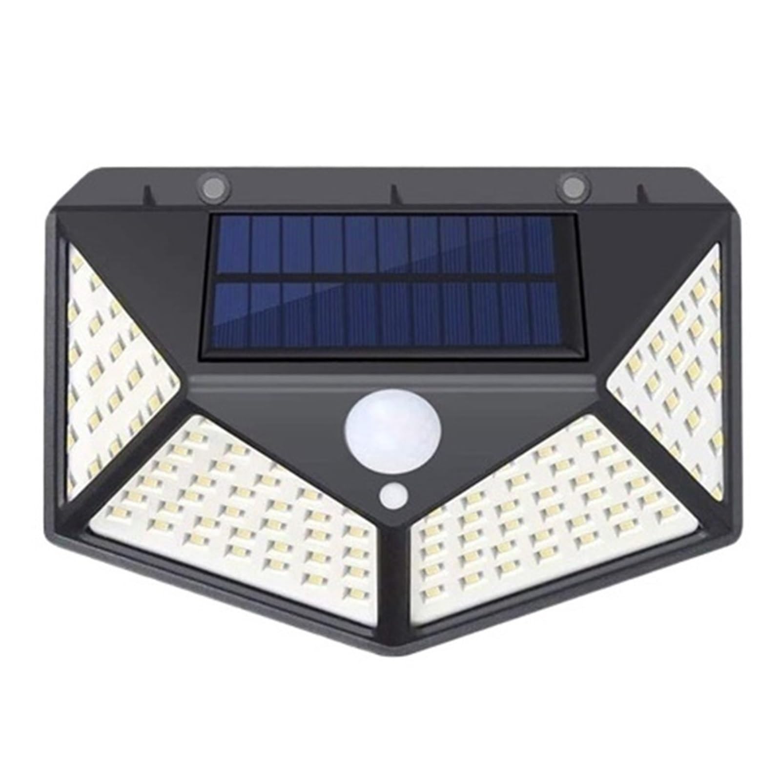Zewnętrzne światła słoneczne 100 LED Solar Zewnętrzna lampa ścienna Solar Lampa ścienna PIR Czujnik ruchu Wodoodporna lampa solarna do dekoracji ogrodu Łatwy w instalacji