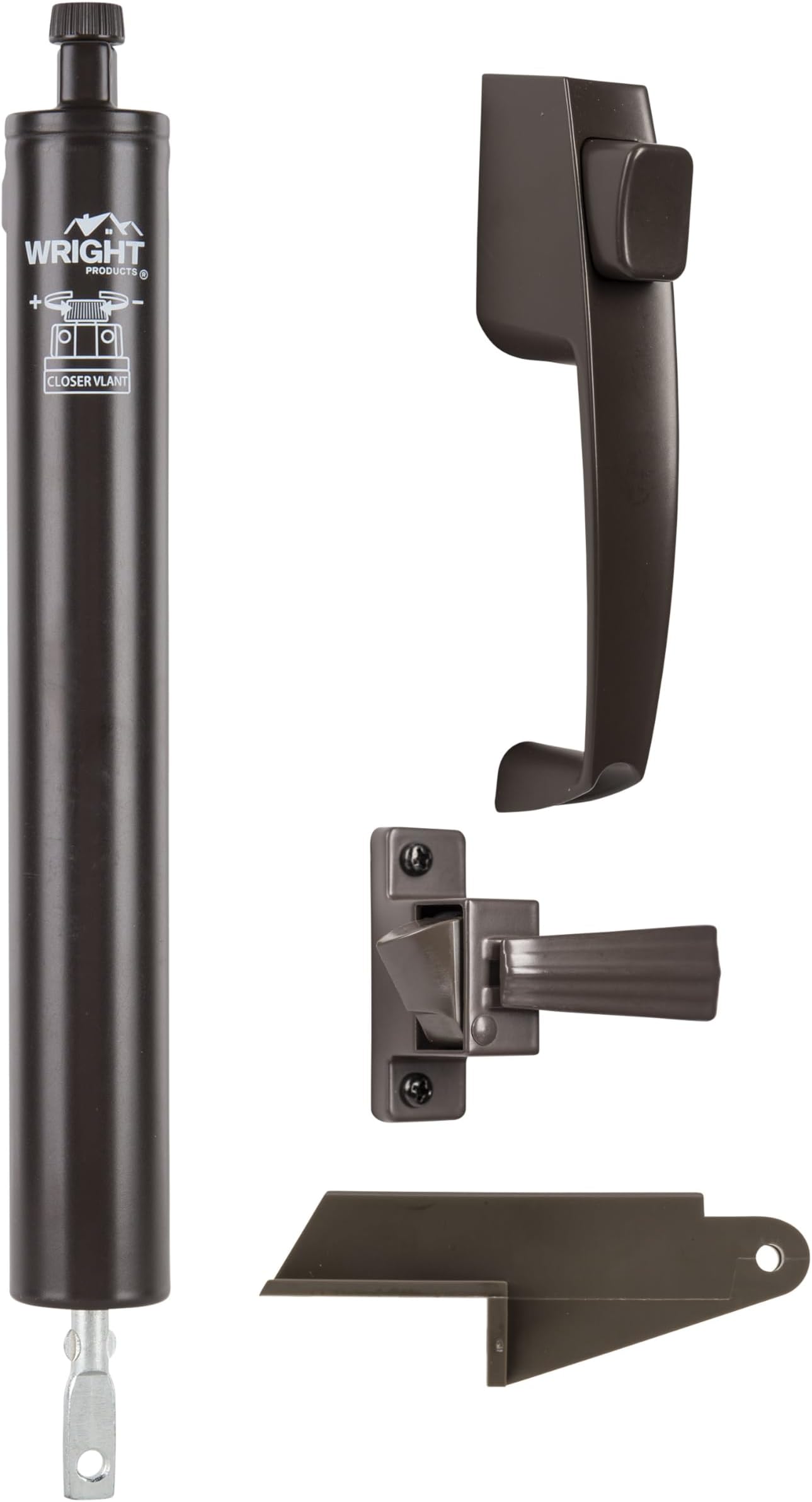 Wright Products Lanai Screen Door Hardware Kit, Corrosion-Resistant, Bronze