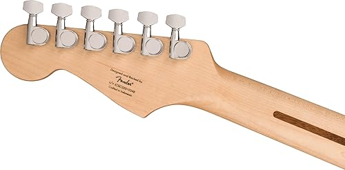 Vista 27 de Fender Squier Sonic Stratocaster HSS - Guitarra eléctrica, diapasón de laurel, golpeador blanco, verde surf Verde (Surf Green)