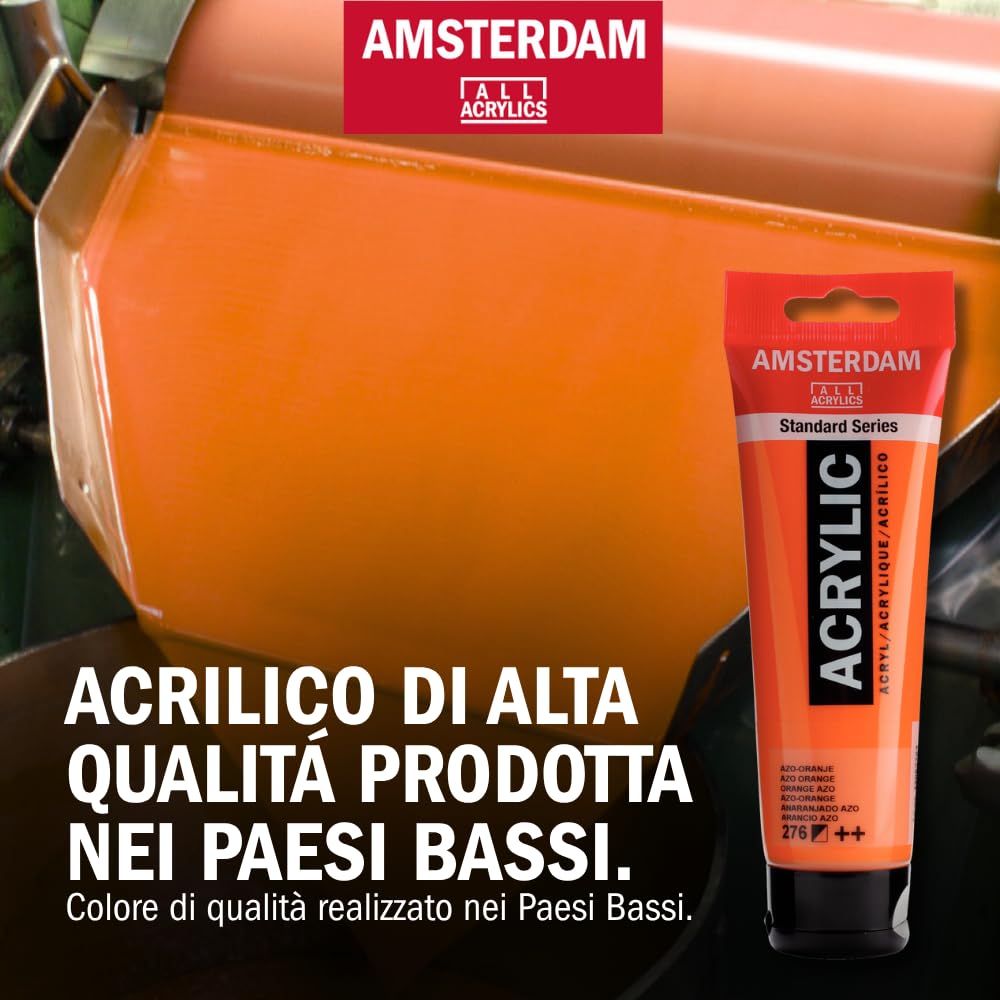 Amsterdam Standard Series Pittura Acrilica Colori Soft Set, 24 x 20 ml - Palette pastello, pigmenti resistenti alla luce, a base d'acqua inodore, adatto a varie superfici, confezione 100% riciclabile