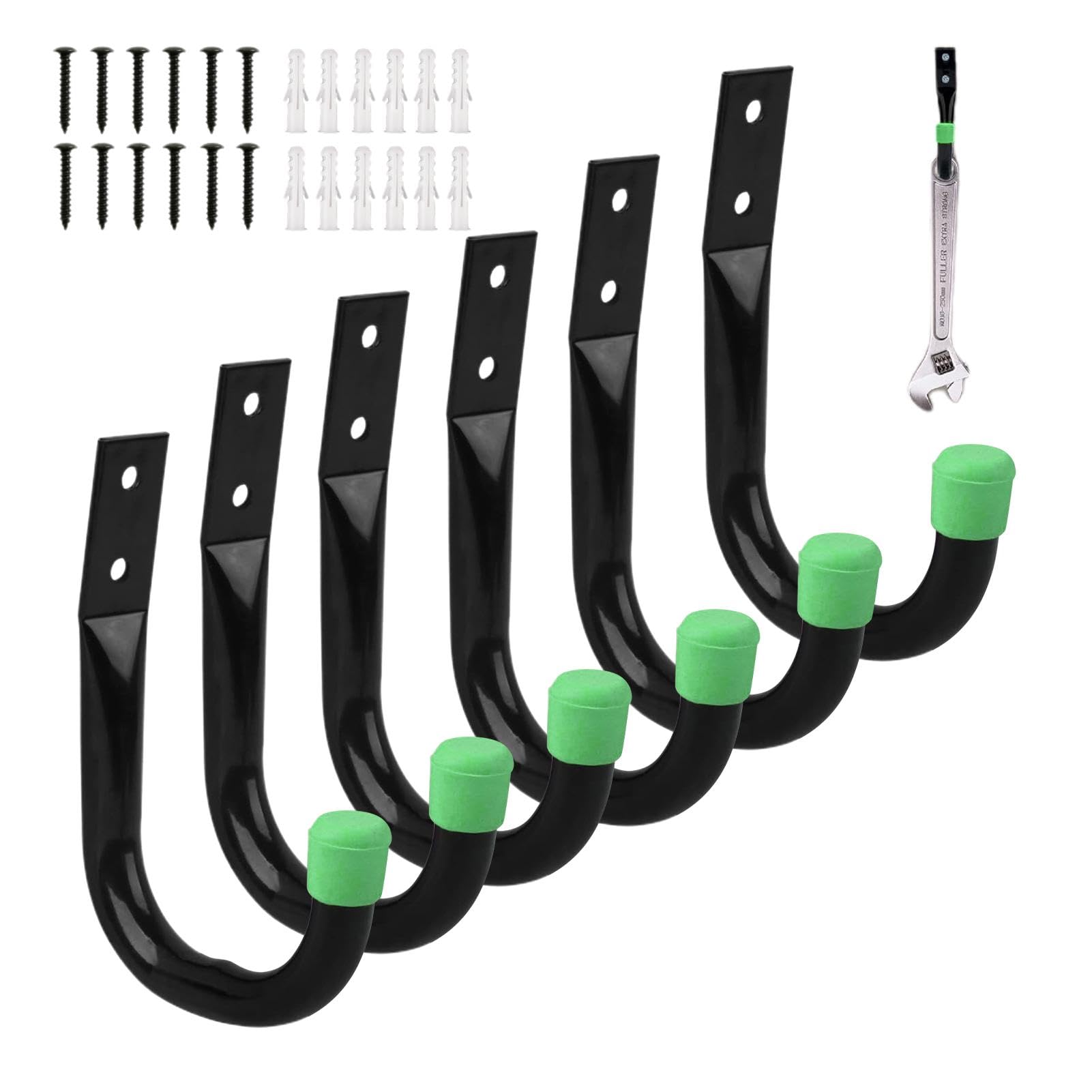 Gancio per attrezzi da capanno | Ganci verticali per riporre capannoni, strumenti di organizzazione efficienti ganci da parete per forbici, pala, leva