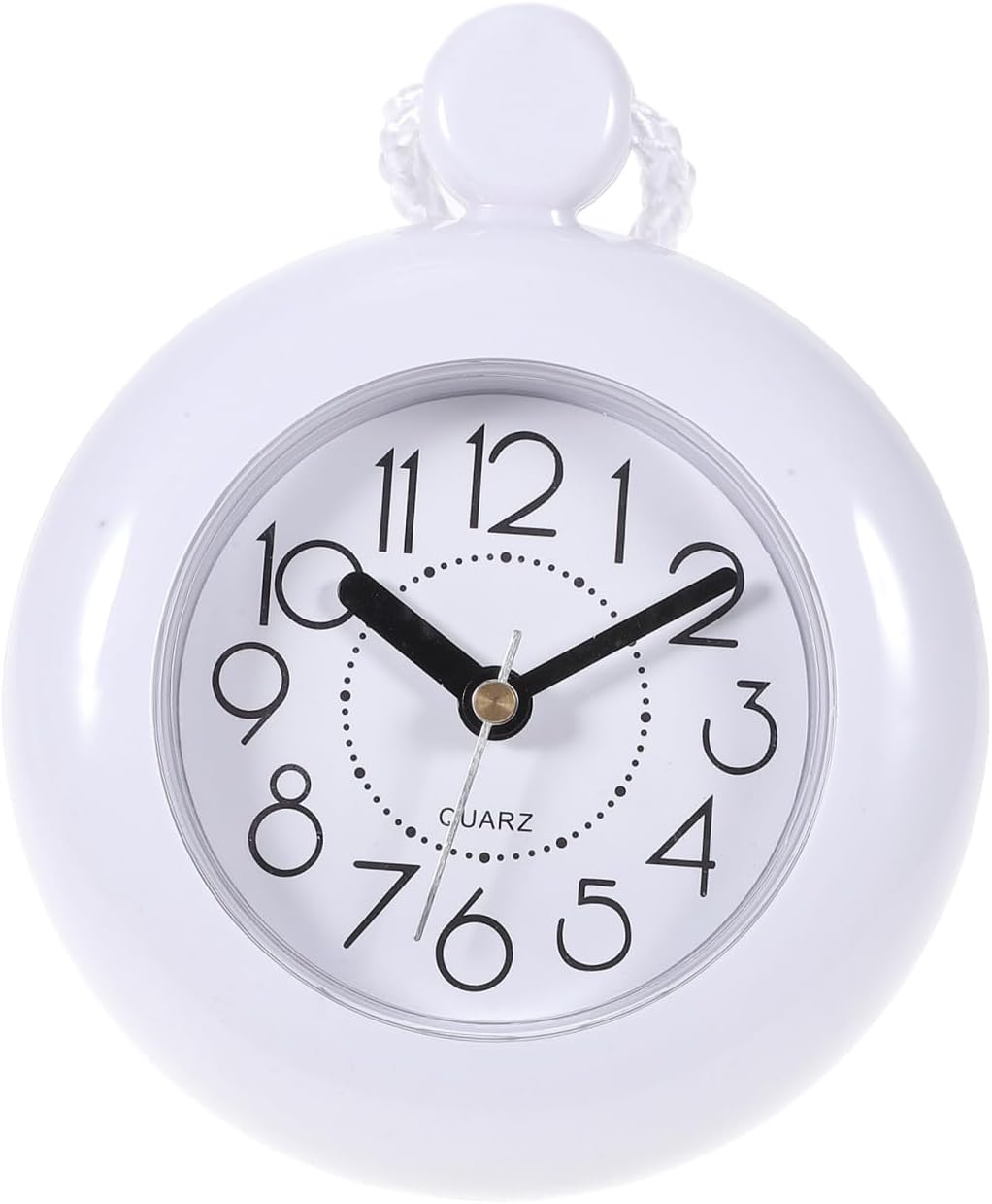 Bathroom Wall Clock Mute Non Battery Hanging Decorative Clock for Shower Bedroom Office Lightweight Modern Design