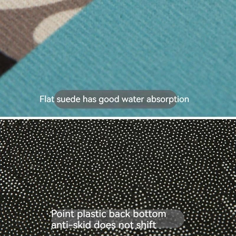 Miniatura 8 de UNO - Alfombra de tarjeta con diseño retro, antideslizante, lavable, moderna, abstracta, bonita, única, para baño, dormitorio, alfombras pequeñas y