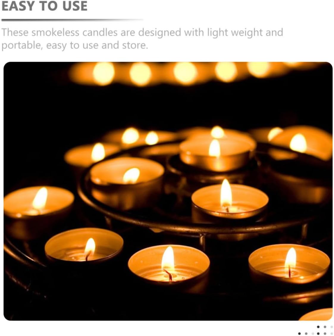NUOBESTY Votive Candles Portable and Protects Furniture from Stains White Made of Wax and Aluminum 100pcs Round Household Use and Romantic Decoration