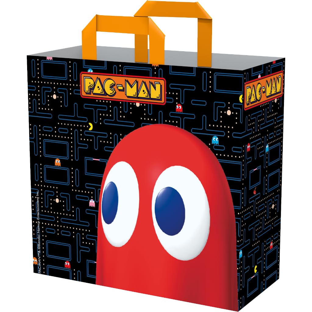 Konix Pac-​Man Bolsa de Compras 40 x 45 x 20 cm - Material reciclado - Diseño laberinto
