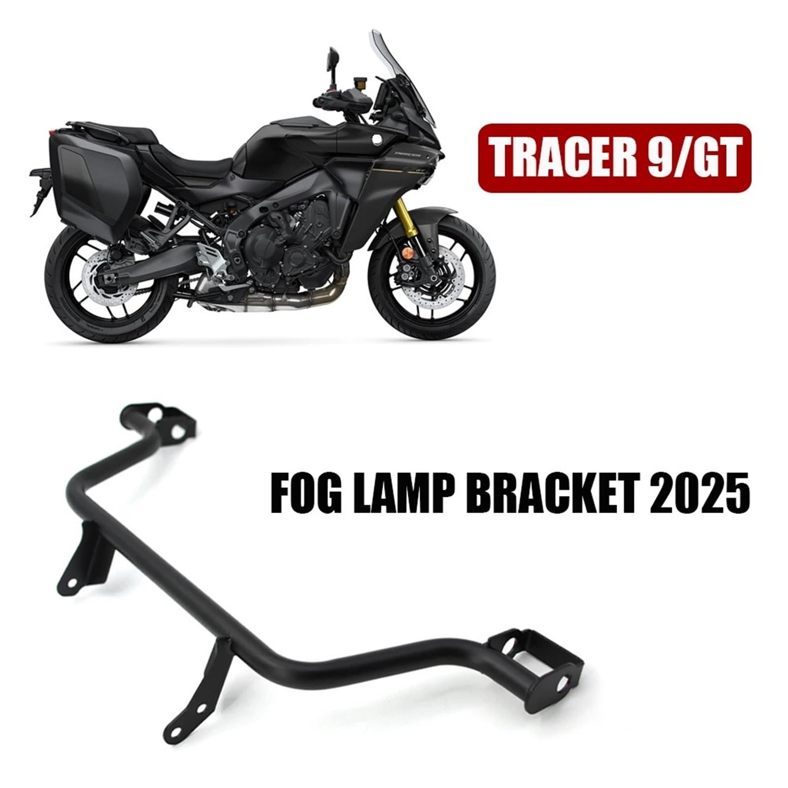 Wspornik światła motocyklowego Pasuje do YAMAHA TRACER 9 GT, uchwyt na światła przeciwmgielne, 2025, regulowany uchwyt na światła przeciwmgielne
