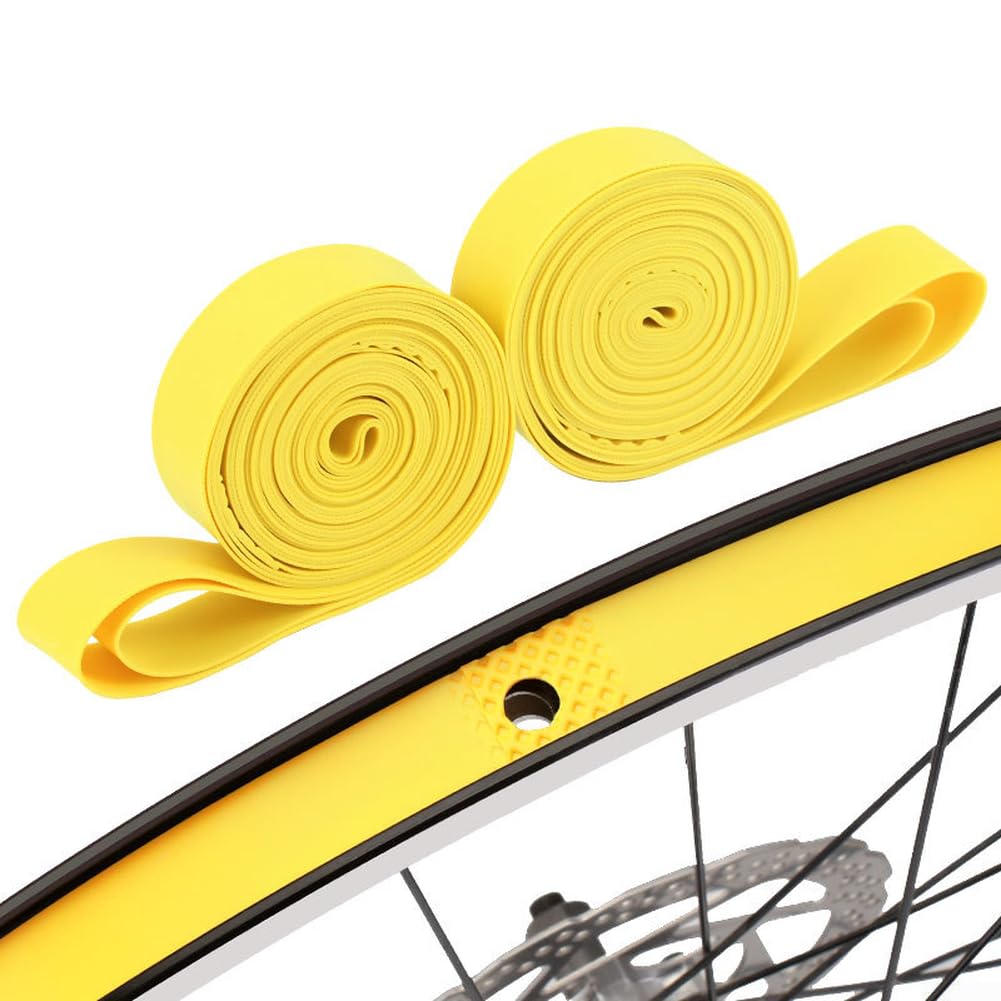 Anti-Puncture Rim Tape For Bikes 2-Pack Designed For 26 27.5 29 700C Wheel Sizes Works With Inner Tubes On Caliper Rims(29x20)