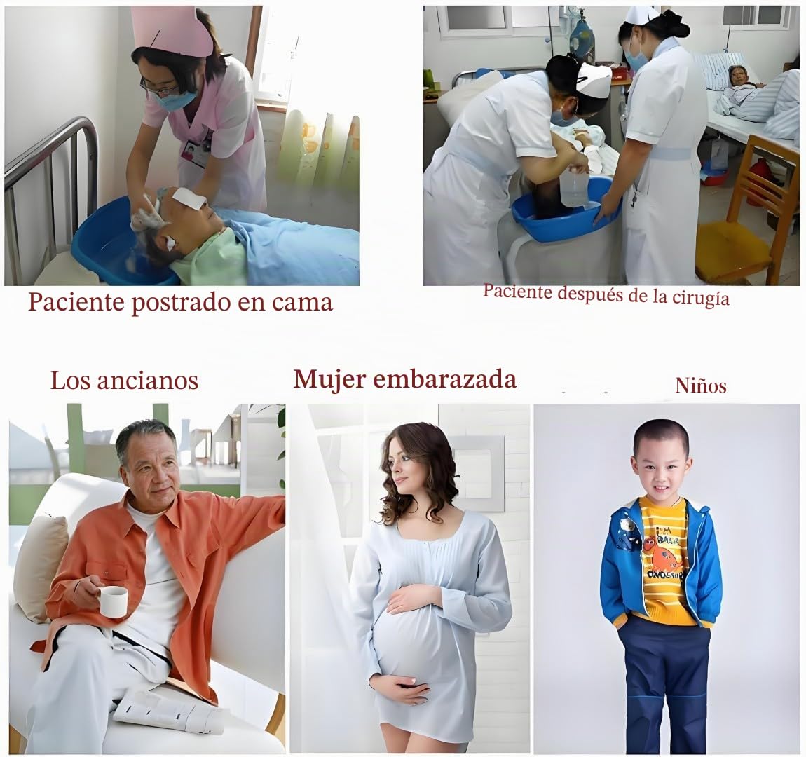 Lavacabezas portátil hinchable, facilita el lavado del cabello, bandeja para lavar el pelo en el lavabo, ideal para quien está inmovilizado en la cama.