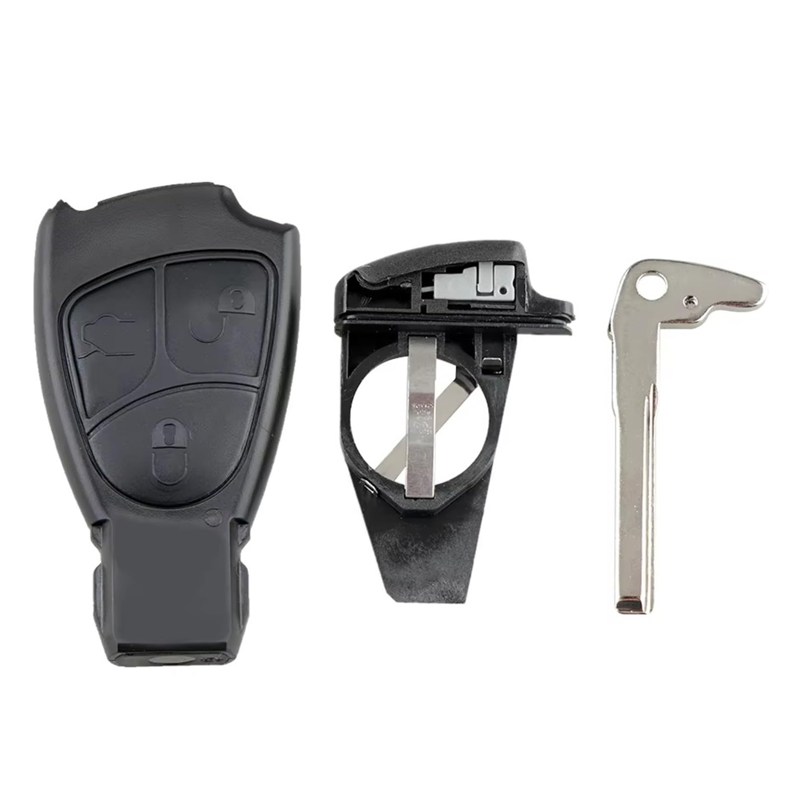Compatible Con Mercedes-Benz Para S500 S600 SL500 1999 2000 2001 2002 2003 2004 2005 2 3 4 Botones Control Remoto De Coche Shell Cubierta Caja Llave(3 Buttons)